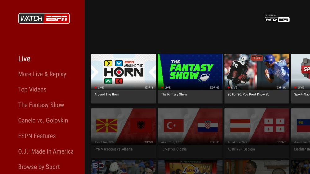   نتایج تصویر برنامه Watch ESPN 
