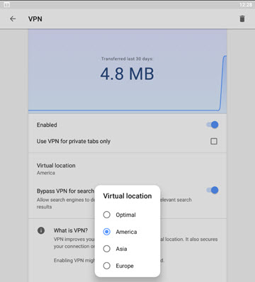  مرورگر VPN Opera 
