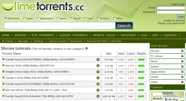   LimeTorrents 