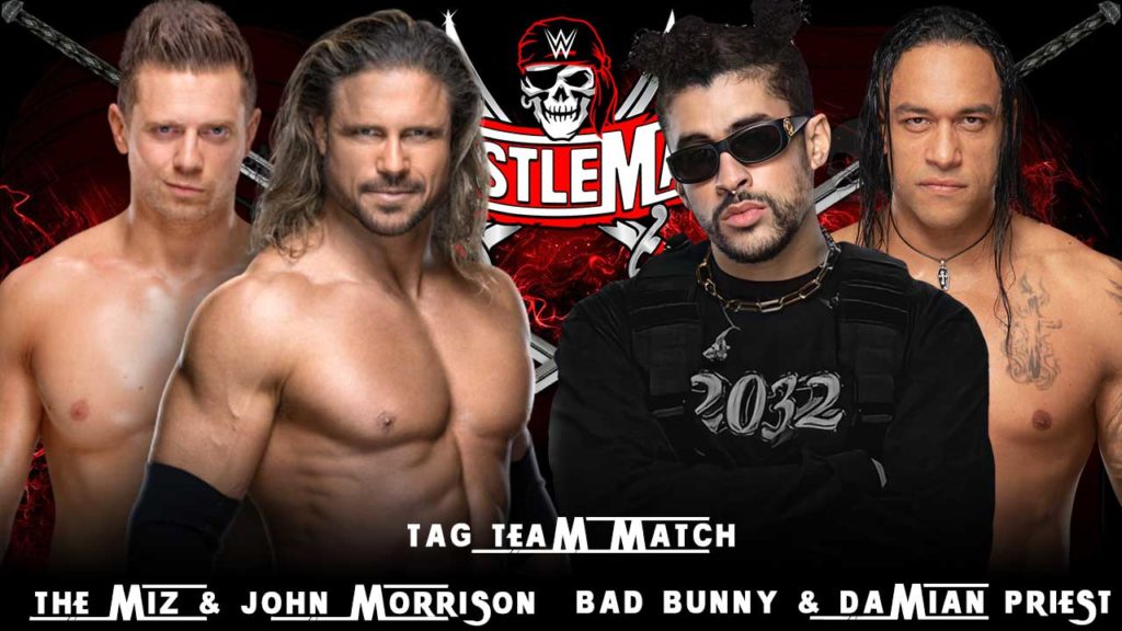 Bad-Bunny-Damian-Priest-vs-The-Miz-John-Morrison